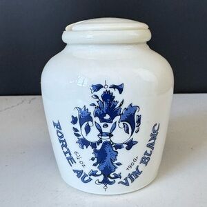 Vintage Fine de Dijon Poupon Jar with Lid